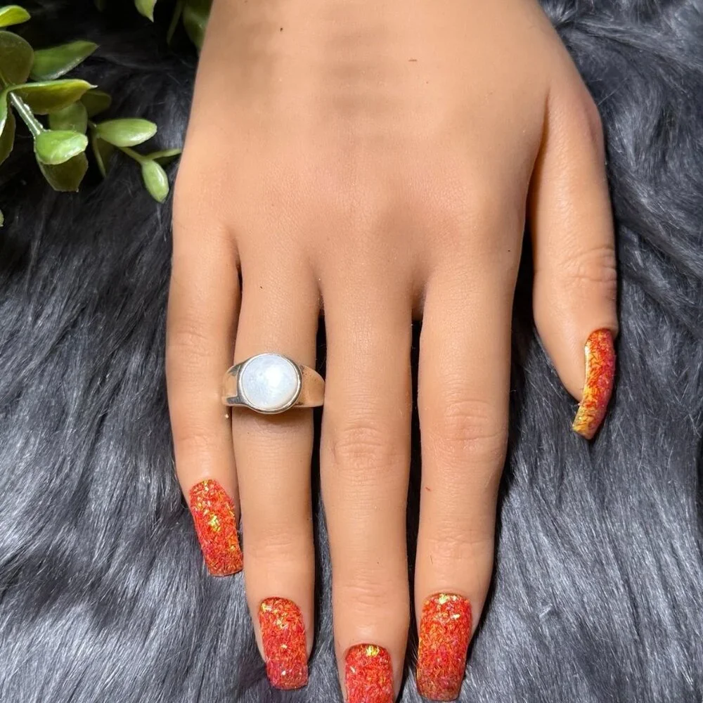 Sterling Silver 925 Mother Of Pearl‎ Ring